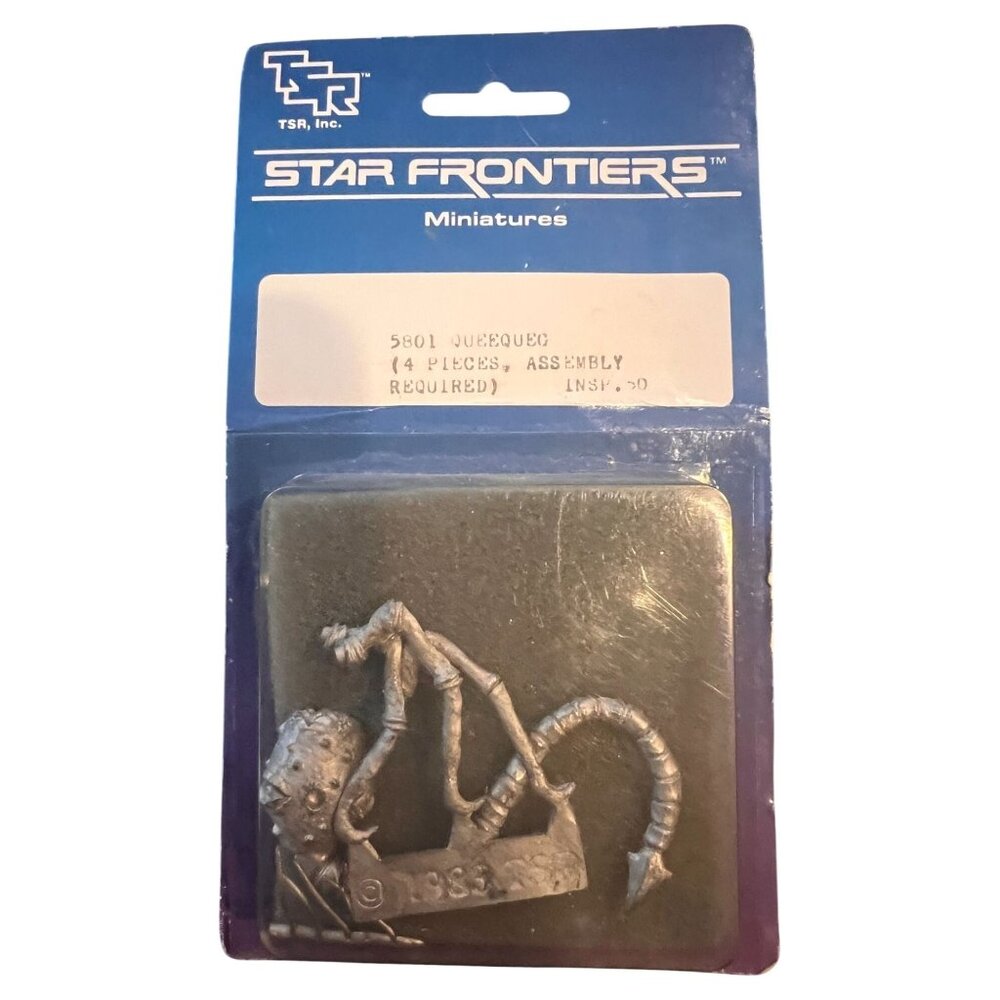 Vintage 1983 TSR Star Frontiers 5801 Queequec Pewter Miniature Unassembled New